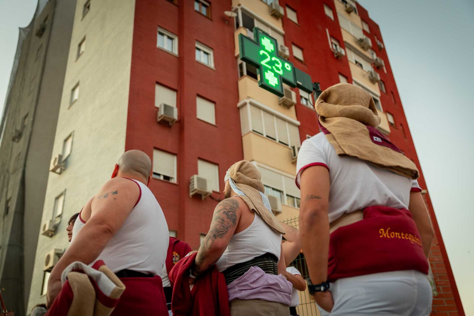 Procesión de Humildad y Pilar en Montequinto durante el Sábado de Pasión