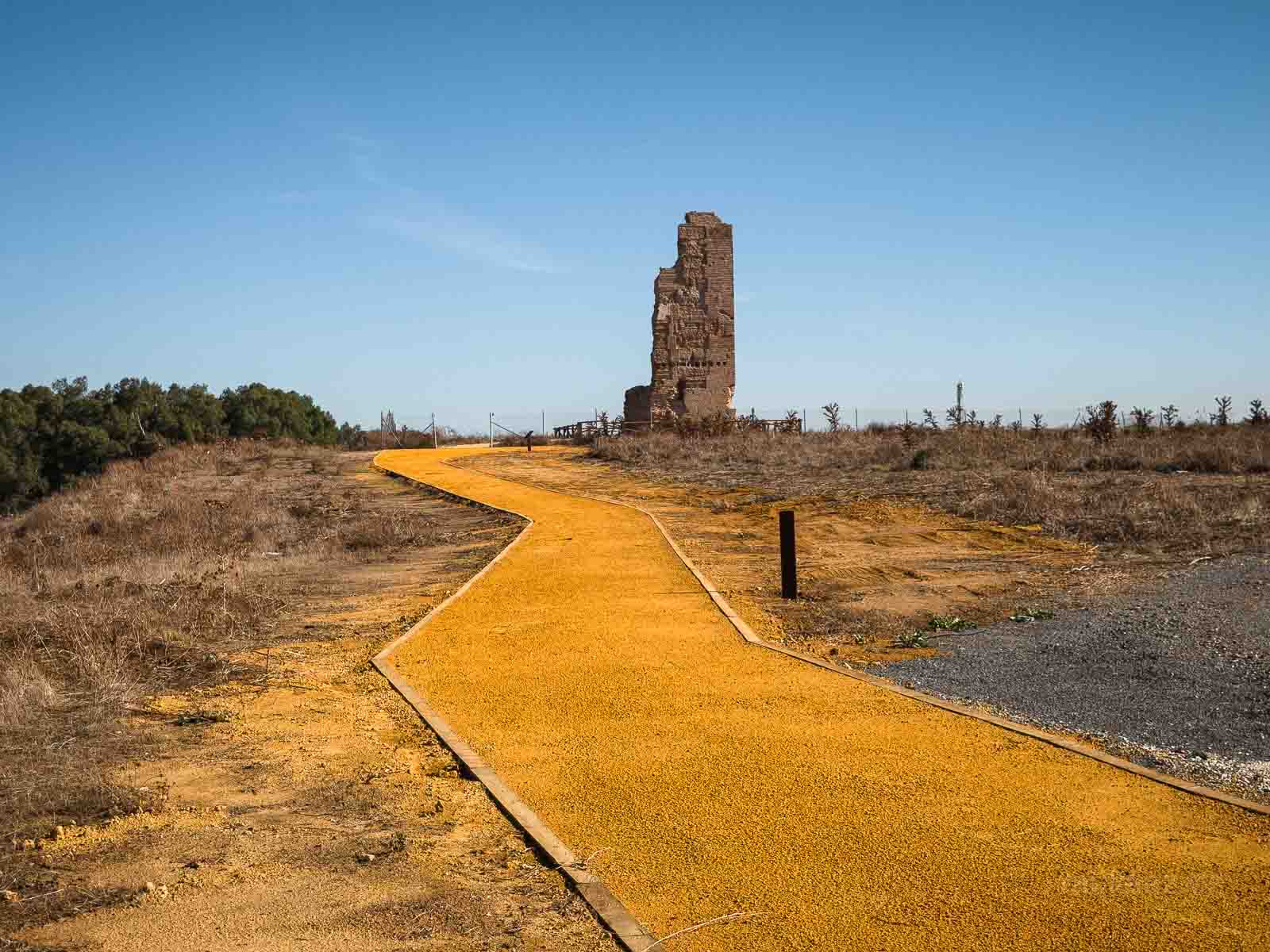 Camino hacia la Torre de los Herberos en Dos Hermanas